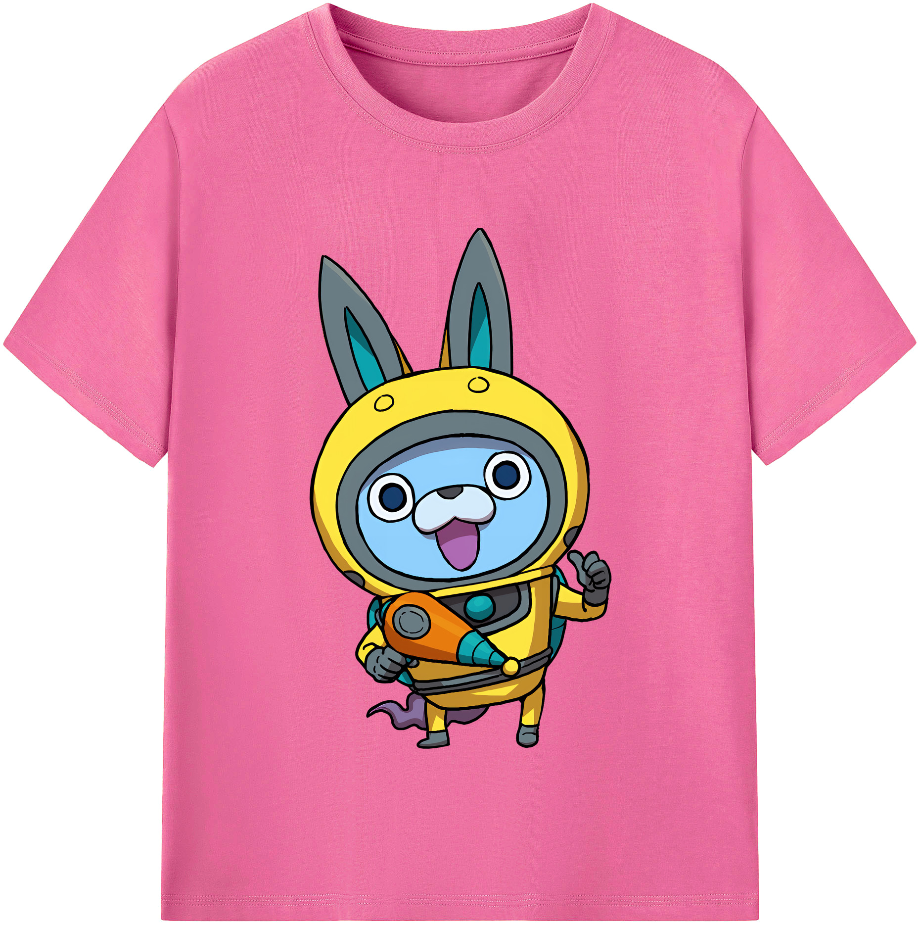 （画像用） 妖怪ウォッチ Yo-kai Watch レディースカジュアルプリントTシャツ（綿100％）